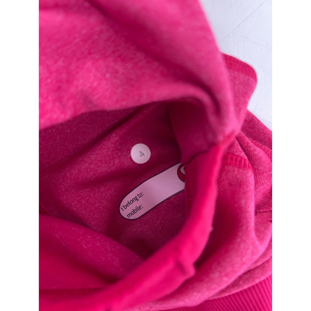 Lululemon Stride Jacket Womens 4 Pink Ruffle Hooded Full Zip Thumbholes Rare - Picture 5 of 8